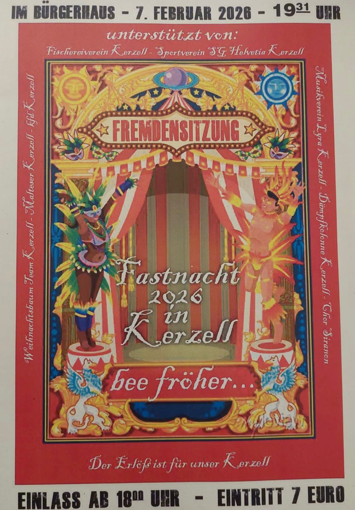 Fasching und Fremdensitzung 2026 in Kerzell